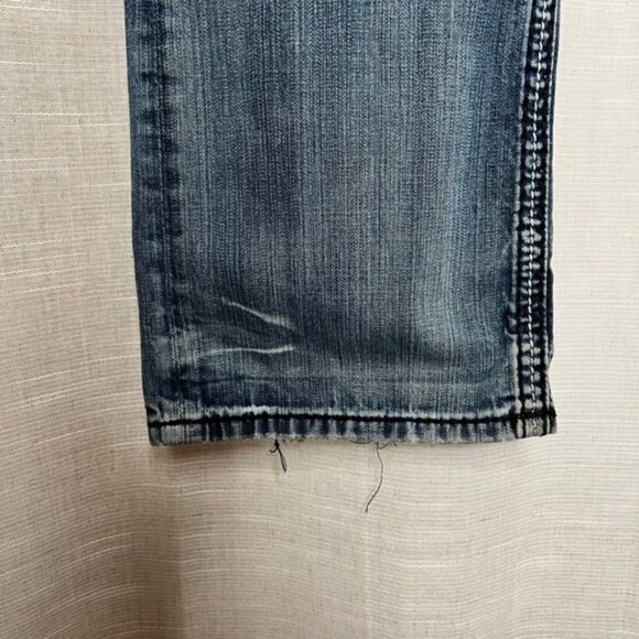 Rock Revival Marcy Straight Fit Jeans Distressed Medium Wash Denim Men's Size 38 - Picture 6 of 13